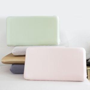 Dansunreve 1 chiếc vỏ gối Lụa băng 42x70cm Vỏ Gối thoáng khí trơn làm mát trơn