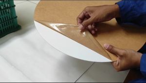 AKRILIK BULAT DIAMETER 50CM WARNA PUTIH