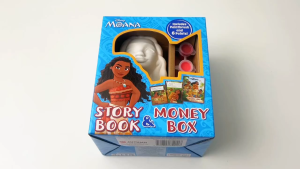 Disney Moana Story Book Box Set Includes Paintbrush & 6 Colour Paints