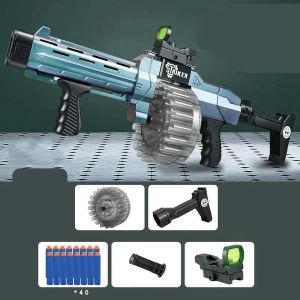 ของเล่นพลาสติกสไตล์จุกดูดเครื่องลูกดอกโฟมปั๊มมือ