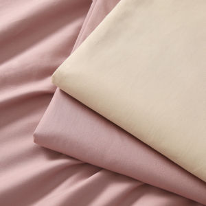 Ultra นุ่ม A Class 100 ด้ายนับบริสุทธิ์ ผ้าฝ้าย Flocking ผ้าปูที่นอนสีทึบผิว 1.5m 1.8m เตียงผ้านวมป้องกัน