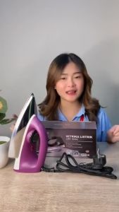 Setrika Listrik Anti Lengket Dry Iron Advance Listrik STK-520 Original Bisa Atur Jenis Kain Alas Anti Lengket Daya 350W Kabel Pengaman
