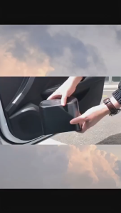 AOMOTOX Car Portable Hanging Trash Bin Car Dustbin Garbage Organizer Storage