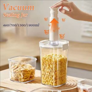 YESPERY Vacuum Sealed Tank Electric Coffee Vacuum Container Kitchen Food Grains Candy Storage Box Fresh-keeping Tea Canister