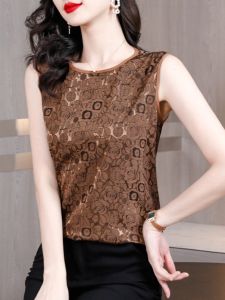 Womens Sleeveless Vest Strap Summer New Style Big Size Outerwear Top Trendy Inner Wear Shirt Casual Commute Print Design