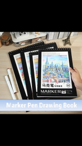 Marker Pen Drawing Book Crayon Painting Book Thickened Sketchbook Professional Marker Paper Blank Notebook for Kids