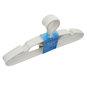 ไม้แขวนเสื้อขาว แพค 5 ชิ้น NO.330 - 5 ชิ้น ไม้แขวนเสื้อขาว แพค 5