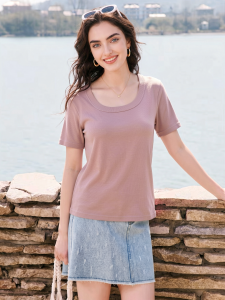 Basic House | Summer Short Sleeve Round Neck Tshirt