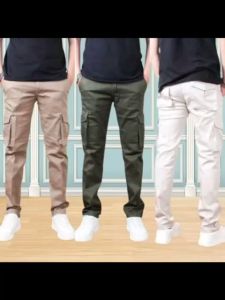 Celana cargo panjang pria dewasa casual terbaruh celana panjang kantong kimpul slimfit uk 26-35