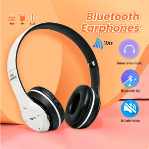 P47 Wireless Headphones Noise Cancel Bluetooth Headphones with Mic Foldable Gaming Headset Built-in Microphone