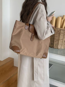 2025 new nylon large capacity student class shoulder bag fashionable and casual womens daily commuting bag