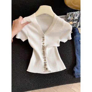 Áo Thun V-Neck Elegent Ôm Sát