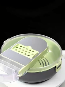 Multi-Functional Fruit and Vegetable Cutting Machine | Replaceable Stainless Steel Blade | Multi-function Vegetable Slicer Potato Tomato Carrot Onion Cut Cucumber Peeled Fruit Slicer Kitchen Tools Multi-functional Kitchen Gadgets