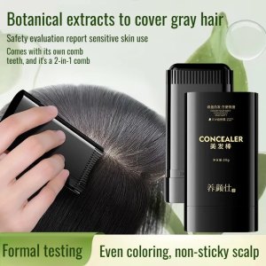Gentle Nourishing Hair Dye Stick Effectively Covers Gray Hair 2-in-1 Touch-Up Comb Hair Dye Hairdressing stick