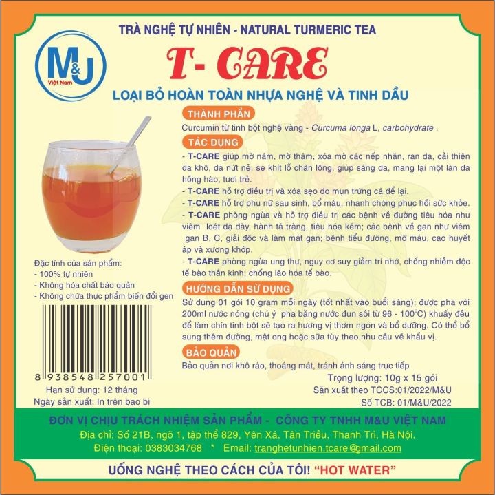 Trà nghệ tự nhiên T-CARE
