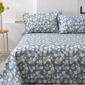 Thickened Canvas Floral Bed Sheet Country Style Four Seasons Cloth Single Person Pillowcase Moon Bird Brand Bedding Accessories