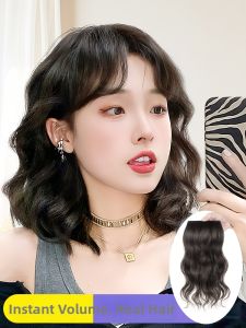 YIMEI | Natural Fluffy Real Hair Wigs wavy long