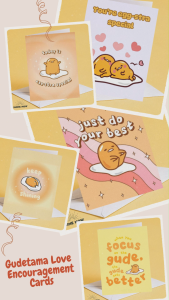 Gudetama Focus on the Good Card Cute Motivational Greeting Card Aesthetic Gift Special Card