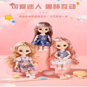 Búp bê Đồ chơi búp bê 23 khớp xinh xắn cao 17cm dễ dàng cử động đồ chơi dễ thương cho bé gái