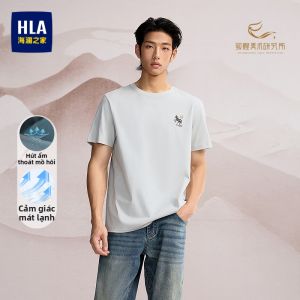 HLA | Áo Thun Cổ Tròn Tay Ngắn Thoáng Khí Đẹp