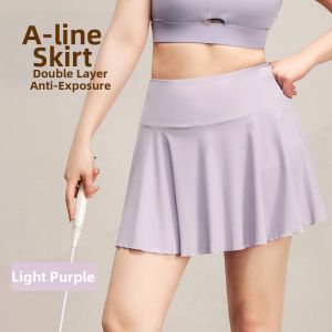 Plus Size Two-in-one Comfortable Loose Fit Summer Sport Skirt