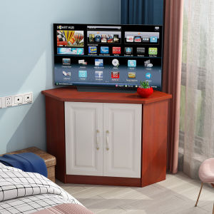 Triangle Cabinet Shelf Corner Single Cabinet Living Room Corner TV Storage Old-Fashioned Corner Low Floor Cabinet Arc Bedroom