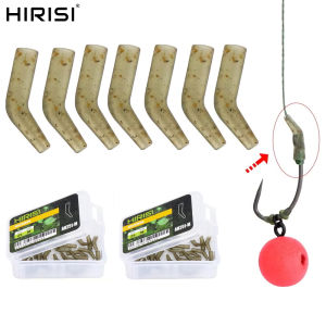 Hirisi 25 Chiếc Móc Câu Cá Chép Dụng Cụ Chỉnh Dây D Rig Chống Rối Ống Cao Su AH251 Ống Cao Su Móc Câu Dụng Cụ Câu Cá