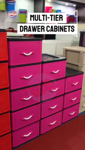 MAXONIC |3/4/5 TIER PLASTIC DRAWER CABINET | LACI PLASTIK SERBAGUNA | RAK PLASTIK | HOME ORGANISER | Rak