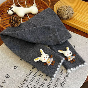 Sonkpuel | Girls Fleece-lined Leggings for Autumn and Winter Thickened One-piece Fleece Pants for Kids Stylish Warm Pants for Baby