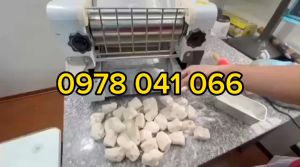 Máy cán bột làm bánh bao chạy điện lô cán 30cm
