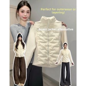 SUHUIQIAN | Pink Light Slim Short Down Inner Coat
