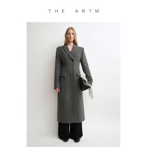 Tailored Fit Notch Lapel Wool Coat 100% Wool