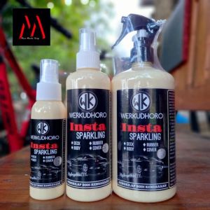 WK INSTA SPARKLING Pengkilap Body Motor dan Mobil efek daun talas