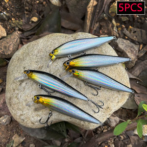 5PCS Long Casting Heavy-Duty Minnow Crankbaits Fishing Lures Set Tackle Hard Bait Artificial Wobblers For Pike Trolling Swimbait