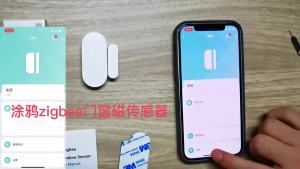 SIXWGH | Tuya ZigBee or WiFi Door Window Sensor Wireless Magnetic Alarm Detector Home Security Anti-Theft APP Control Works with Alexa Go