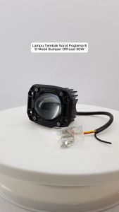 Lampu Foglam Mobil Laser Gun LED Bumper Offroad 8D 30W Hi-Lo 2 Warna
