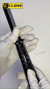 เสื้อ CSGO หวีพับมือใหม่ มีดไร้ใบ มีดสแตนเลส เล่นหวีผี หมุนฝึก เดินทาง พกพา