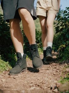 Timberland Mens Icon Premium 6-Inch Waterproof Boots Black Nubuck Wide