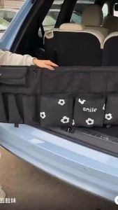 Tas Kursi Mobil Belakang Premium Organizer Tas Penyimpanan Mobil Multifungsi Car Seat Mobil Bahan Kulit