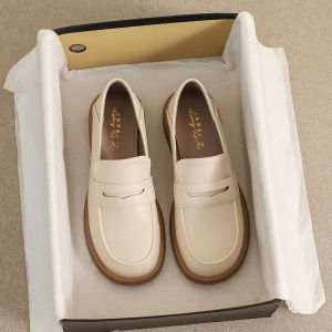 British Style Womens Flat Bottom Loafers Soft Sole Versatile Summer Shoes Large Size 41-43 Comfortable Casual Fashion Footwear