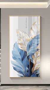 Modern Light Luxury Entryway Decorative Painting for Living Room Painting at the End of the Corridor High-End Mural Facing the Door