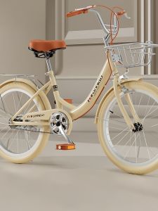 Ladies Style Commuter Bicycle Lightweight Retro 20/22/24 Inch City Bike Campus Transportation Adult Bike Easy to Ride