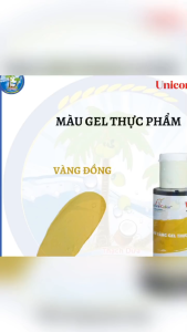 [Chai 28g] Màu vàng đồng_Màu gel thực phẩm Unicorn Color