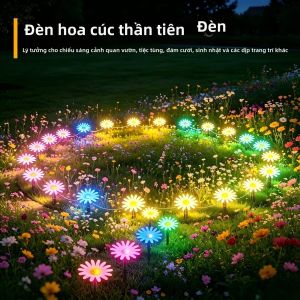 Đèn Năng Lượng Mặt Trời Daisy Sống Động Như Thật Trang Trí Lối Đi Trong Vườn Chống Thấm Nước Chiếu Sáng Lối Đi Ngoài Trời Chiếu Sáng Cảnh Quan Biệt Thự Công Viên