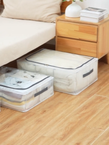 SUSU HOMES Under-bed Storage Box Foldable Steel Frame Clothes Organizer Box Dustproof Kotak Simpan Baju 衣物收纳箱