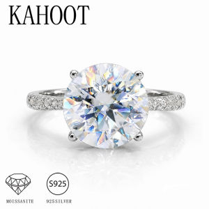 A 5-Carat Moissanite 925 Sterling Silver Ring for Women to Sparkle at Weddings Engagements Proposals Parties and Banquets.
