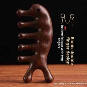 Celebrity Endorsed Scalp Massaging Comb Sandalwood Therapy Use