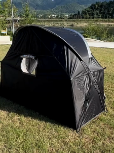 2-In-1 Single Person Off-Ground Camping Tent Foldable Elevated Tent Shelter for Camping Bed Not Included