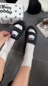 Dép Rabbit x Kitty thêu nổi cute cho nữ đế cao 25cm / Bảo Hành/ Kèm hộp