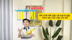Đồ chơi bắt gậy rơi loại 8 gậy kèm sạc cao cấp cho bé bộ đồ chơi bắt thanh rơi luyện phản xạ trẻ em TOYLIFE
